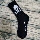 Chaussettes de sport crâne pirate mi-hautes noir