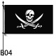 Drapeau de Pirate 90x154cm en Polyester avec œillets en laiton - modèle 2