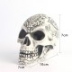 Crâne décoratif Tête de mort Gothique avec motif totem sculpté détails