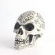 Crâne décoratif Tête de mort Gothique avec motif totem sculpté