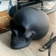 Tireline Crâne décoratif Tête de mort noir émaillé en céramique - modele 1