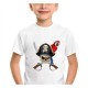 T-shirt de Pirates enfant à manches courtes et col rond pour garcon modele 5