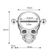Piercing tête de mort mamelon en forme de crâne en acier inoxydable dimensions