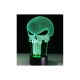 Lampe tête de mort lampe 3D en acrylique - modèle 6