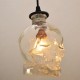 Lampe tête de mort suspendue Vintage en verre transparent avec tête de crâne détails lampe