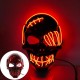Lampe tête de mort masque fantôme à lumière LED vue détails