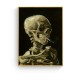 Peinture sur toile crâne avec Cigarette brûlante - sans cadre produit