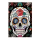 Plaque métal avec crâne Mexicain Jour des morts - modèle 12