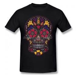 Mangnifique T-Shirt Tête de mort Mexicaine Santa Muerte noir