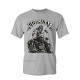 T-shirt Tête de mort Biker - Les VRAIS Motards - ORIGINAL Biker couleur gris clair