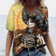 T-shirt Tête de mort Santa Murte pour femmes - Nombreux modèles disponibles modèle 2