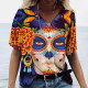 T-shirt Tête de mort Santa Murte pour femmes - Nombreux modèles disponibles modèle 6