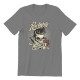 T-shirt Tête de mort Rockabilly never dies - couleur gris