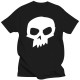 T-shirt crâne animé 6 couleurs - couleur noir