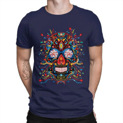 T-shirt tête de mort mexicaine - modèle 1