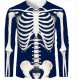 T-shirt squelette manches longues - modèle 4
